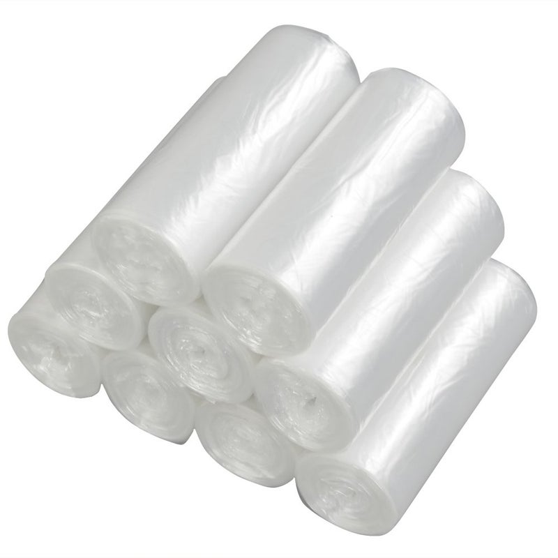 Vababa 13 Gallon Clear Tall Kitchen Trash Bags Garbage Bags 225 Counts
